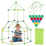 Agoplee Fort Building Kit for Kids, 174 Pcs Fort STEM Building Toys Creative Play Tent for Boys & Girls Ages 4+, Kids Fort Building Set Create Tents, Castles, Tunnels, Rockets & More
