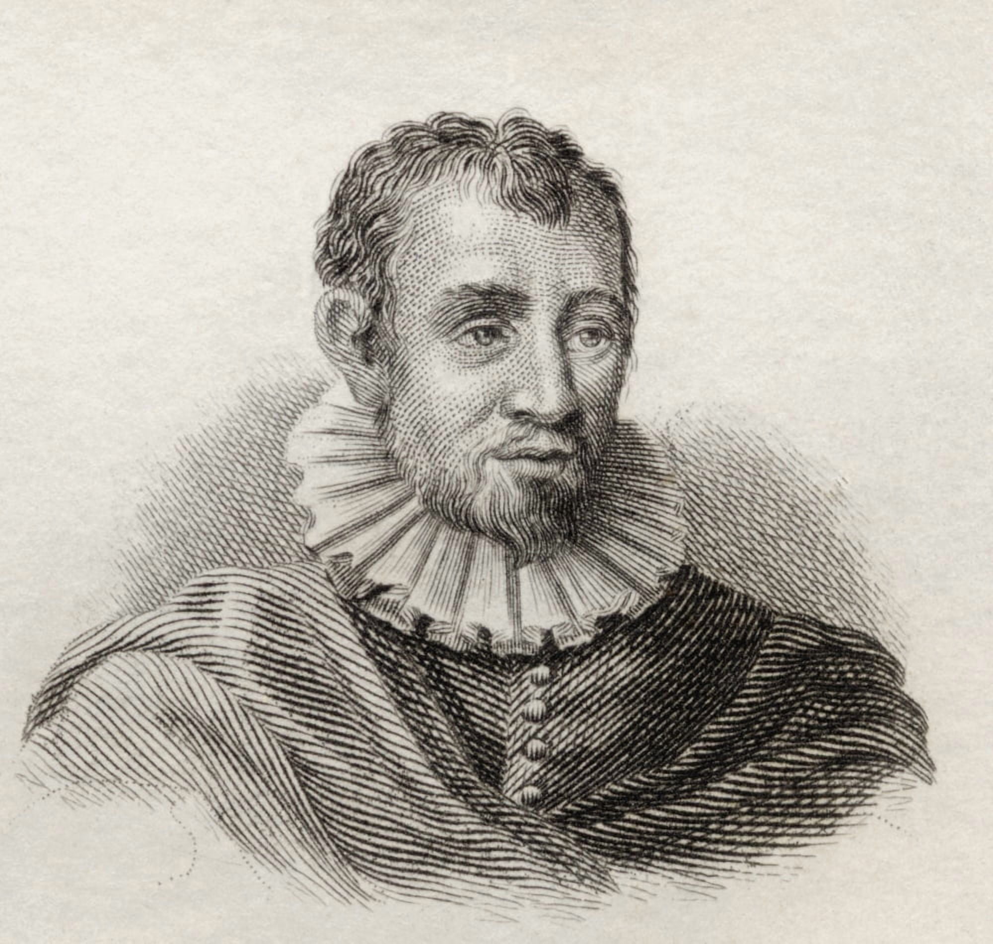 Agostino Carracci Or Caracci 1557 To 1602 Italian Painter And Printmaker From Crabbs Historical Dictionary Published 1825 Canvas Art - Ken Welsh Design Pics (15 x 14)