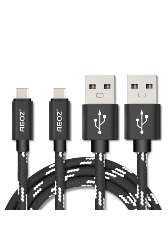 2Pack 10ft USB C Cable Type-C FAST Charger for Motorola Edge+, One 5G Ace, Razr 5G, Moto G Go,G Stylus, G Pure, G F