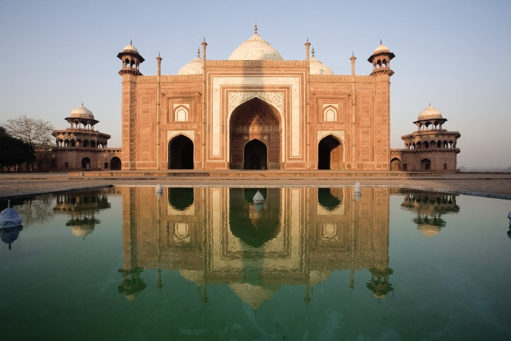 Agra India Exterior Of The Taj Mahal Canvas Art - David DuChemin Design Pics (38 x 24)