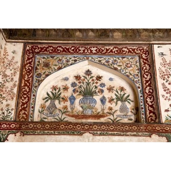 Agra India Pietra Dura Stonework The Itimad-ud-Dawlah Mausoleum Canvas Art - Charles O Cecil DanitaDelimont (18 x 24)