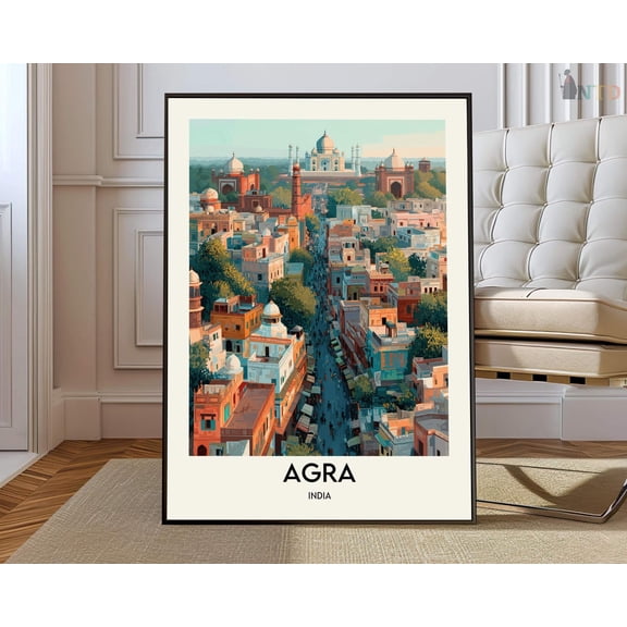 Agra India Taj City Poster Unframed Paper Print
