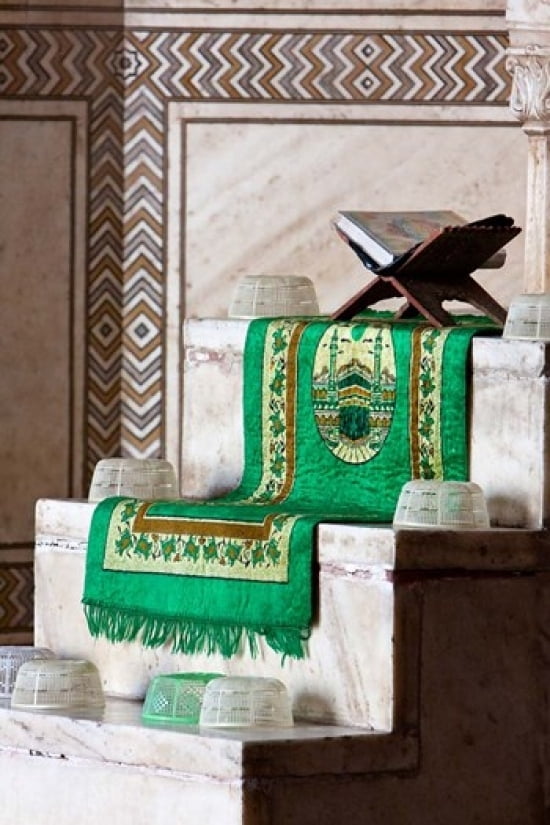 Agra India Taj Mahal Mosque Prayer Rug Canvas Art - Charles O Cecil DanitaDelimont (11 x 17)