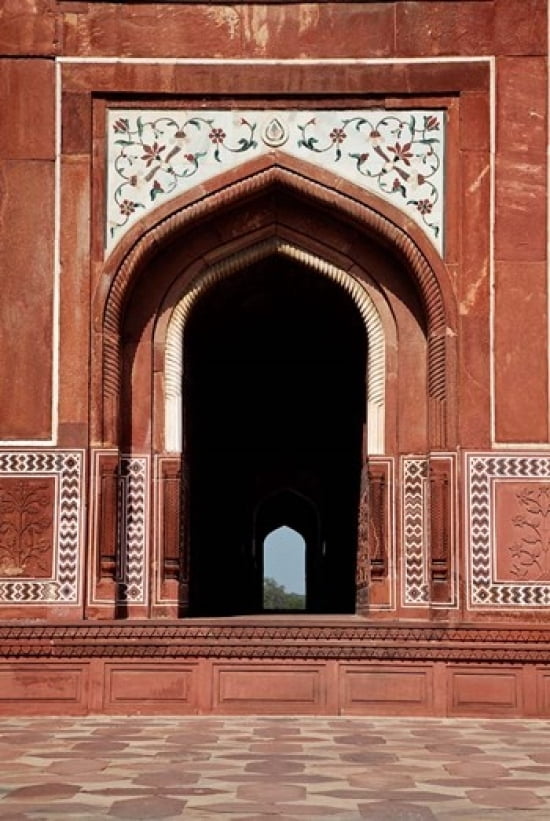 Agra India Taj Mahal Side Entrance to the Mosque Canvas Art - Charles O Cecil DanitaDelimont (18 x 24)