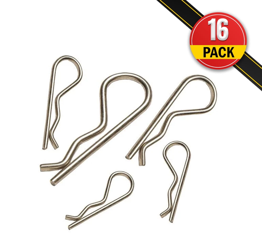 AgraLink Steel Hair Pin Clips, 5/32", Fits Pins 5/8" - 1" - 16 Pack (5 Clamshells of 5 pcs each) Free Shipping