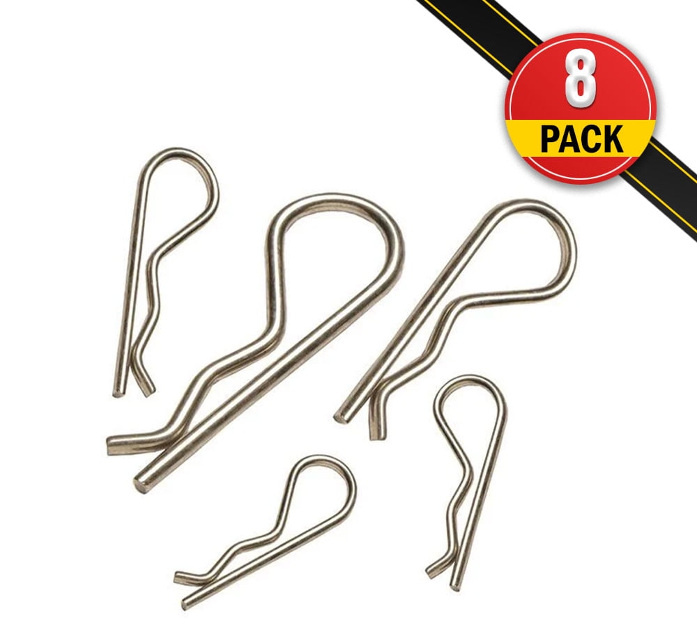 AgraLink Steel Hair Pin Clips, 5/32", Fits Pins 5/8" - 1" - 8 Pack (5 Clamshells of 5 pcs each) Free Shipping