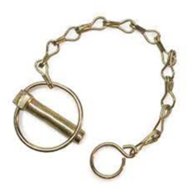 Agratronix 72650 0.438 in. Linch Pin with Chain