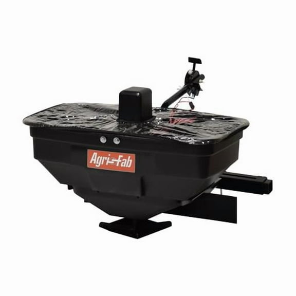 Agri-Fab 45-0627 125 lbs Hopper Capacity Zero Turn Mower Electric Spreader for Grass, Seed & Fertilizer Spreader Width up to 12 ft. - Black