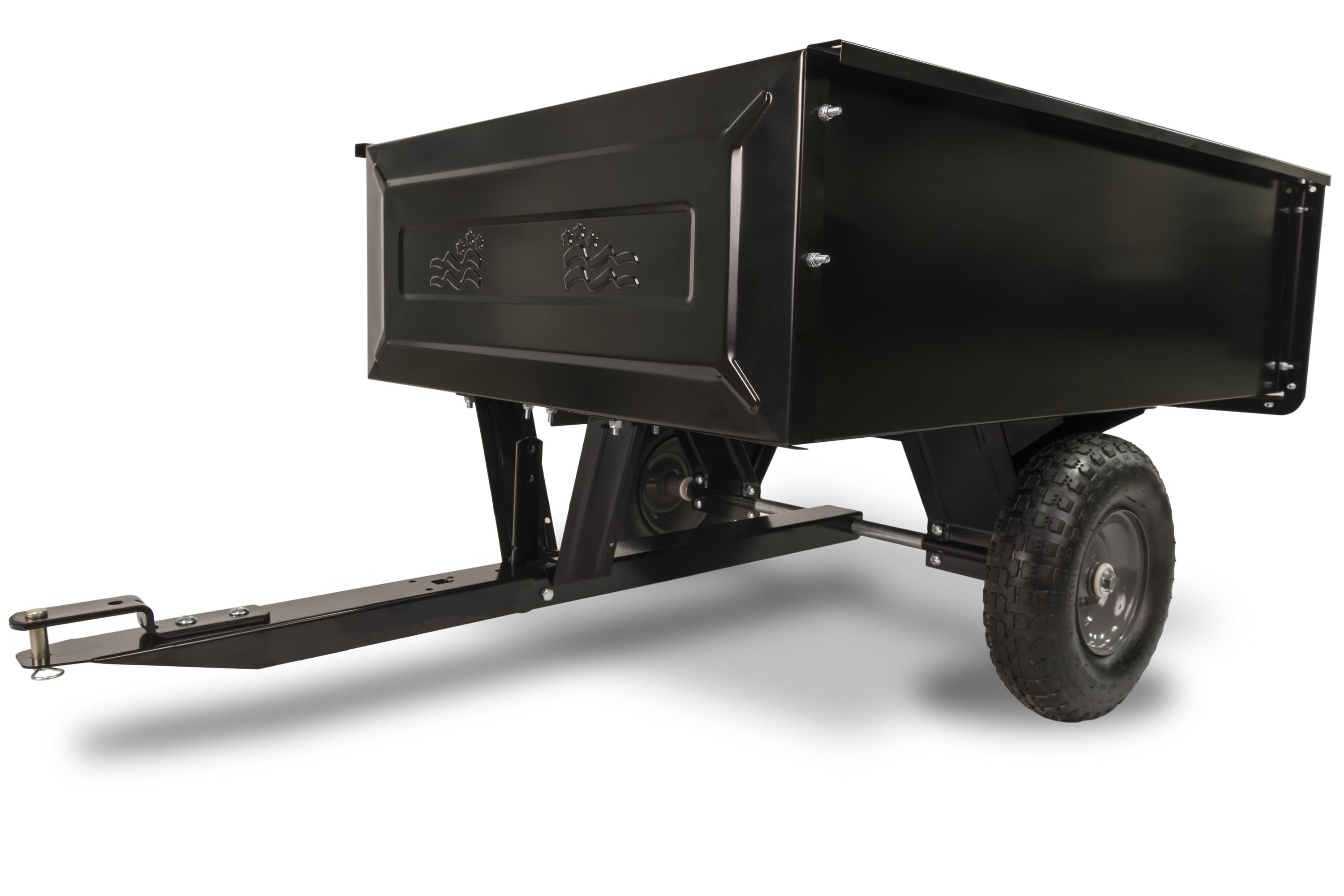 Agri-Fab Black Steel 350 lb Tow Behind Utility Cart
