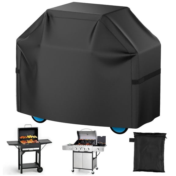 Agricasst Grill Cover, BBQ Gas Grill Covers for Outdoor Grill, Waterproof, Anti-UV, Rip-Proof, Fade Resistant, Barbecue Cover with Hook and Loop Straps & Adjustable, 52x26x43Inch