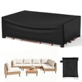thumbnail image 1 of Agricasst Patio Furniture Cover, Rectangular Outdoor Furniture Covers with 4 Adjustable Buckles,Waterproof UV Resistant Outside Table Chair Sofa Cover,420D Protective Cover for Garden,63x39x29Inch, 1 of 13