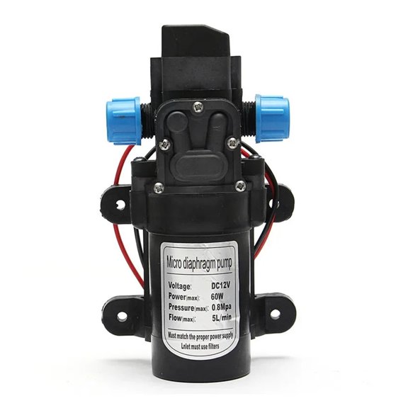 Agricultural Electric Water Pump Black Micro High Pressure Diaphragm Water Sprayer Car Wash 12V