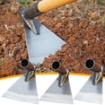 thumbnail image 1 of Agricultural Hoe | Thickened Manganese Steel Forged | Heavy-Duty Weeding & Cultivating Tool | Comfortable Ergonomic Grip | Rust-Resistant Finish | Multi-Use Digging Planting | Durable Small Size, 1 of 3