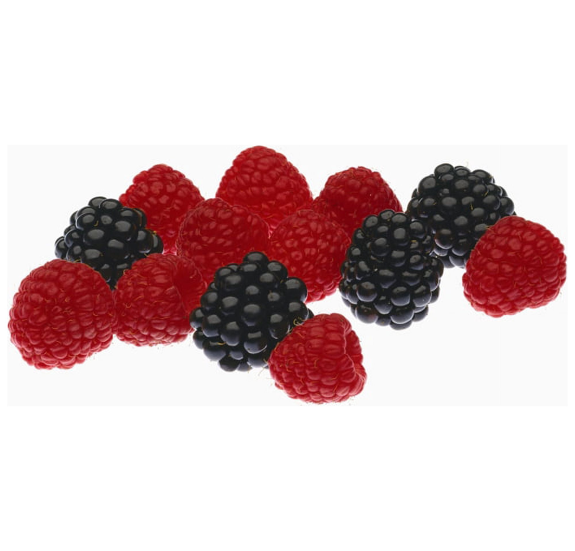 Agriculture - Fruit raspberries and blackberries small group with mist Canvas Art - Ed Young Design Pics (15 x 14)