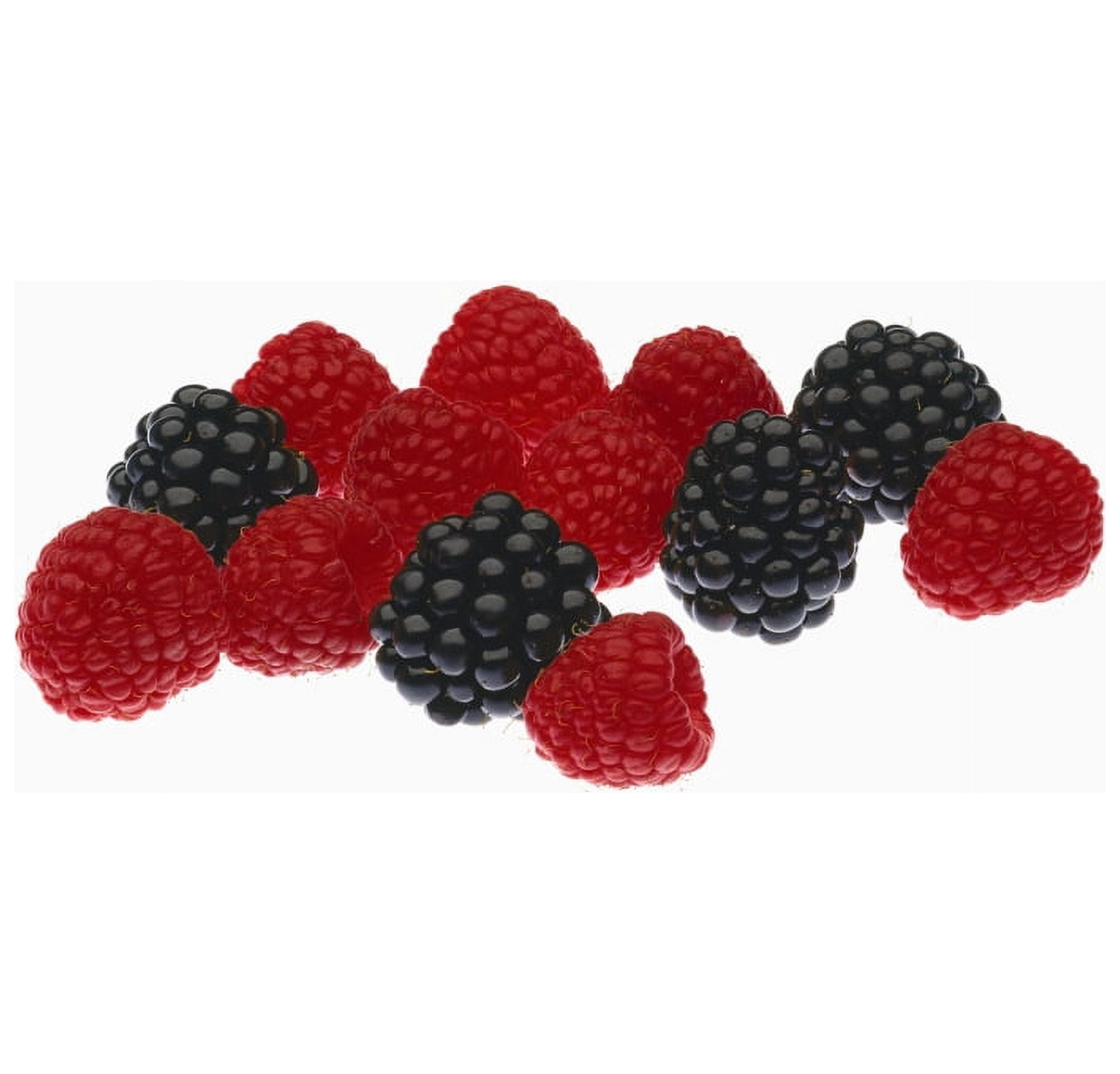 Agriculture - Fruit raspberries and blackberries small group with mist Canvas Art - Ed Young Design Pics (30 x 28)