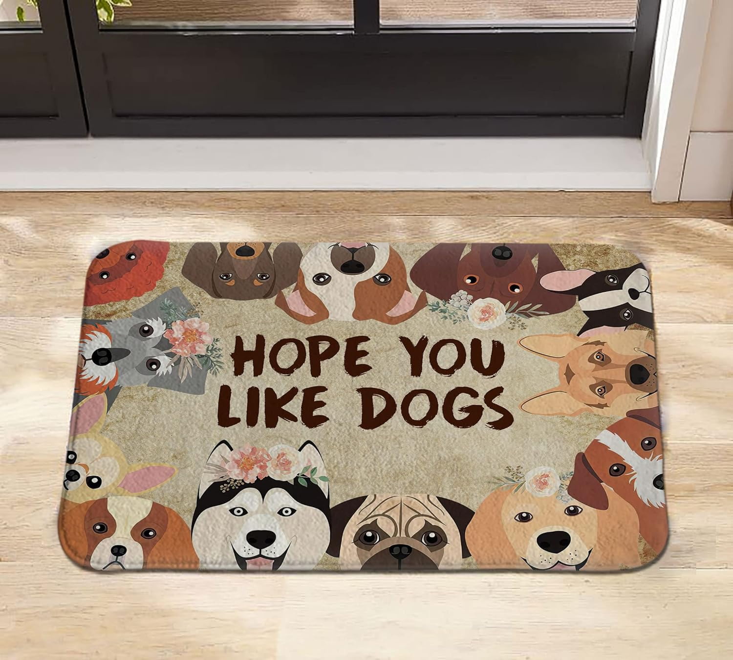 Agriism Hope You Like Dogs Doormat,Outdoor Door Mat,Personalized