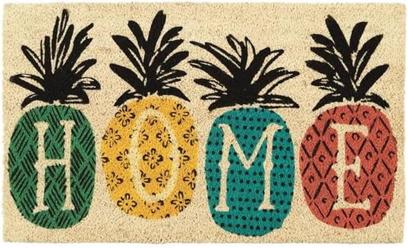 Pineapple Coir Outdoor Doormat, 18x30 Inches
