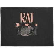 Agriism Womens Funny Rat Mom Lover Mommy Doormat,Rat Mom Home Decorative Welcome Doormat 24X16 Inch