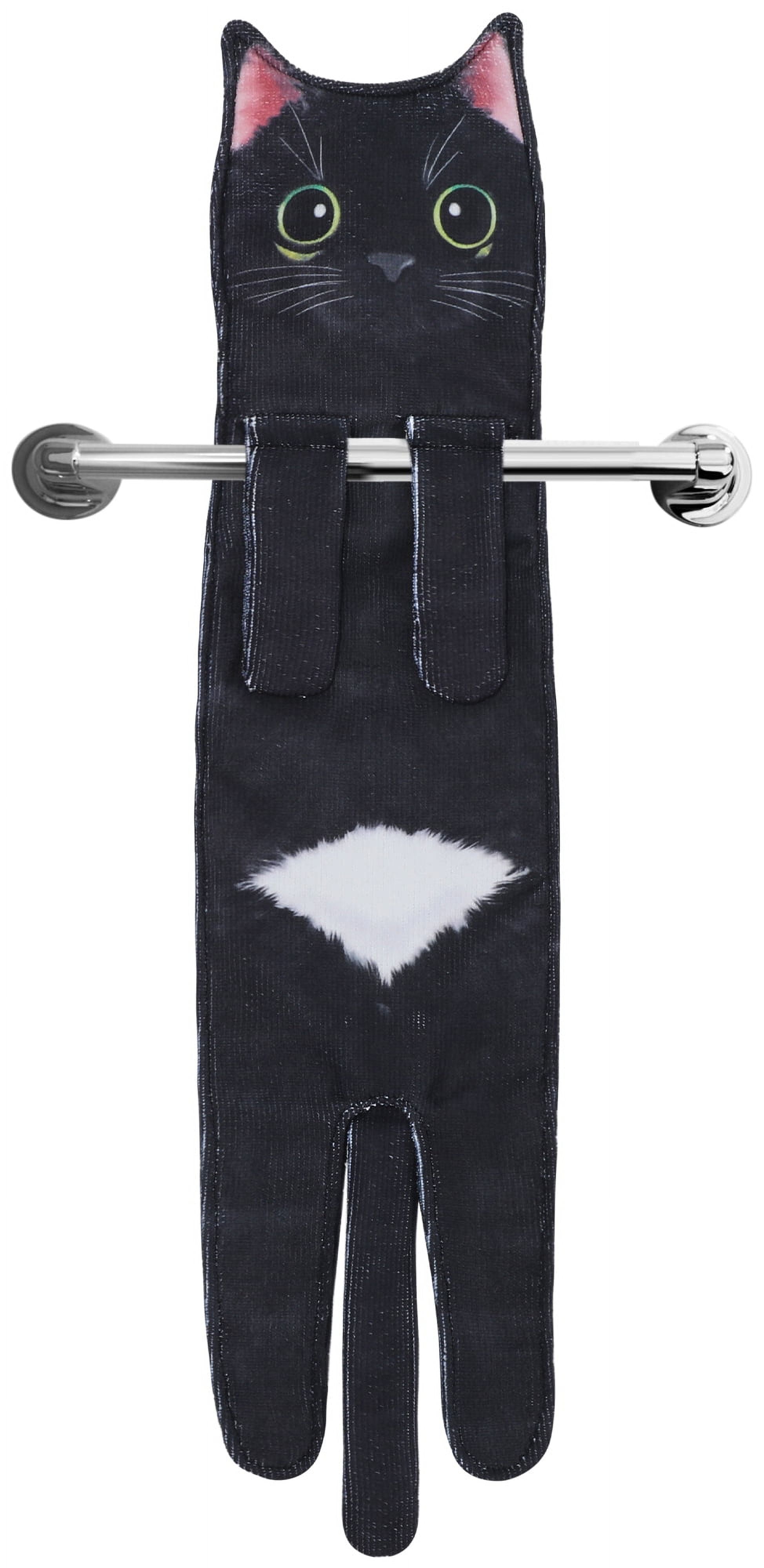 Agrimony Funny Hand Towels Cat Towels for Bathroom Kitchen,Hanging ...