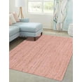 thumbnail image 1 of Agro Richer Pink Dye Rectangle Jute Area Rugs for Living, Carpet for Kitchen outdoor & Indoor Doormat (4x8" Feet), 1 of 5