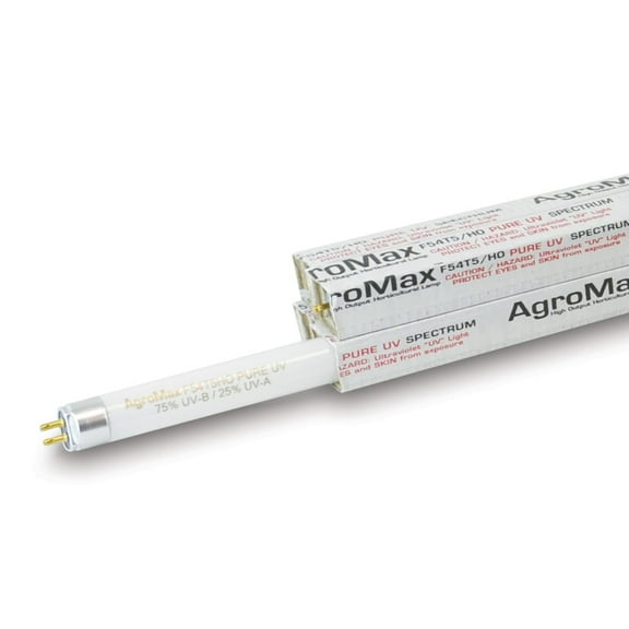 AgroMax 4-Pack 4 Foot (45.75") Pure UV T5 Fluorescent Grow Light Bulbs - (4) F54T5HO Bulbs