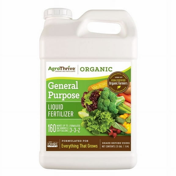 Agrothrive 7840424 2.5 gal Organic 3-3-2 Organic Liquid Fertilizer