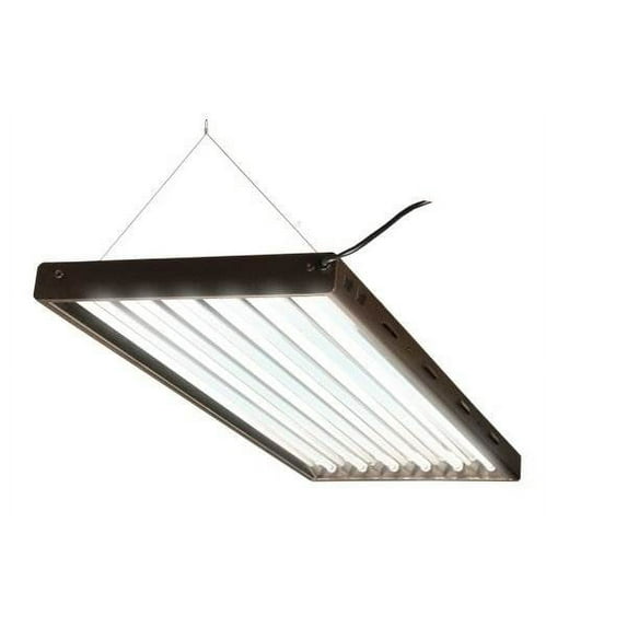 Agrobrite FLP46 Designer T5 324W 4 Foot 6-Tube Daisy Chainable Grow Light Fixture with Bulbs