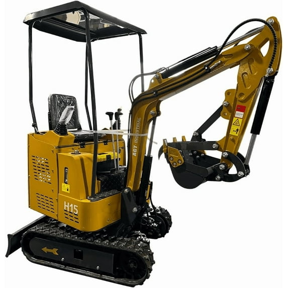 Agrotkindustrial H15R 1 ton, 13.5HP, RATO Mini Excavator w/ pilot control system, Fully Assembled