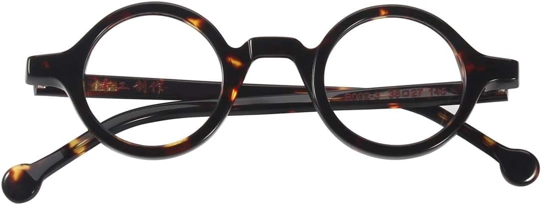 Agstum Handmade Acetate Small Round Optical Glasses Frame Spectacles ...
