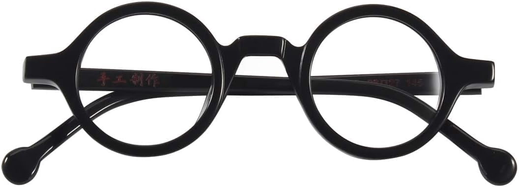 Agstum Handmade Acetate Small Round Optical Glasses Frame Spectacles ...