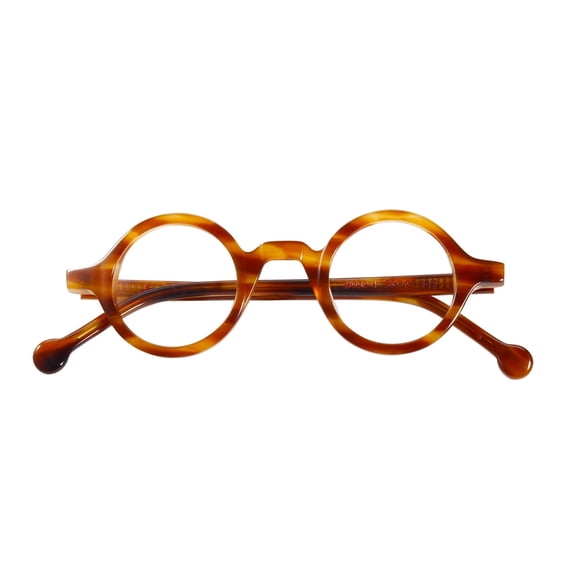 Agstum Handmade Acetate Small Round Optical Glasses Frame Spectacles Clear Lens 38mm
