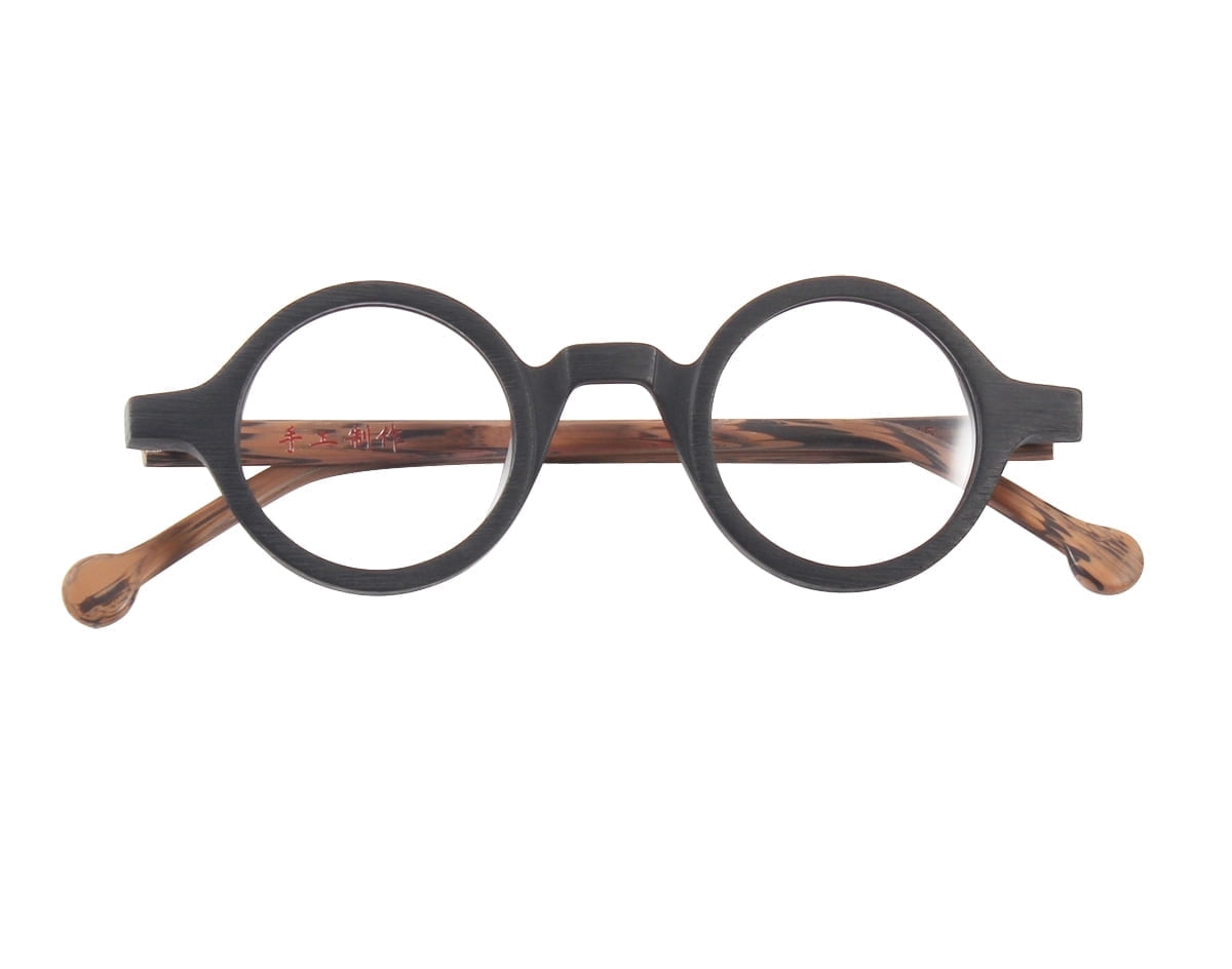 Handmade Spectacles Agstum Handmade Acetate Small Round Optical Glasses Frame Spectacles ...