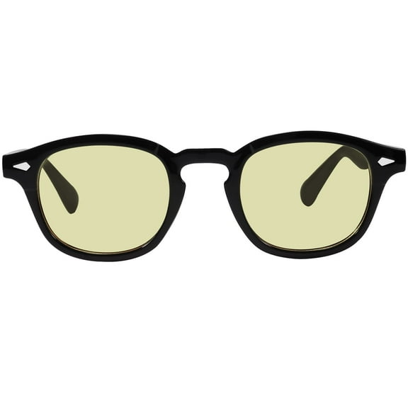 Agstum Round Retro Inspired Party Candy Sunglasses with Rivets Black Tinted Lens UV 400