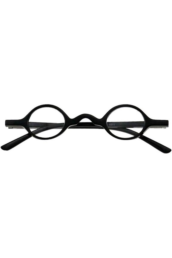 Small Round Retro Blue Light Blocking Reading Glasses with Spring Hinge Readers