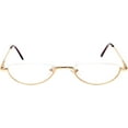 thumbnail image 1 of Agstum Retro Metal Half Moon Reading Glasses with Spring Hinge Half Rimless Readers, 1 of 7