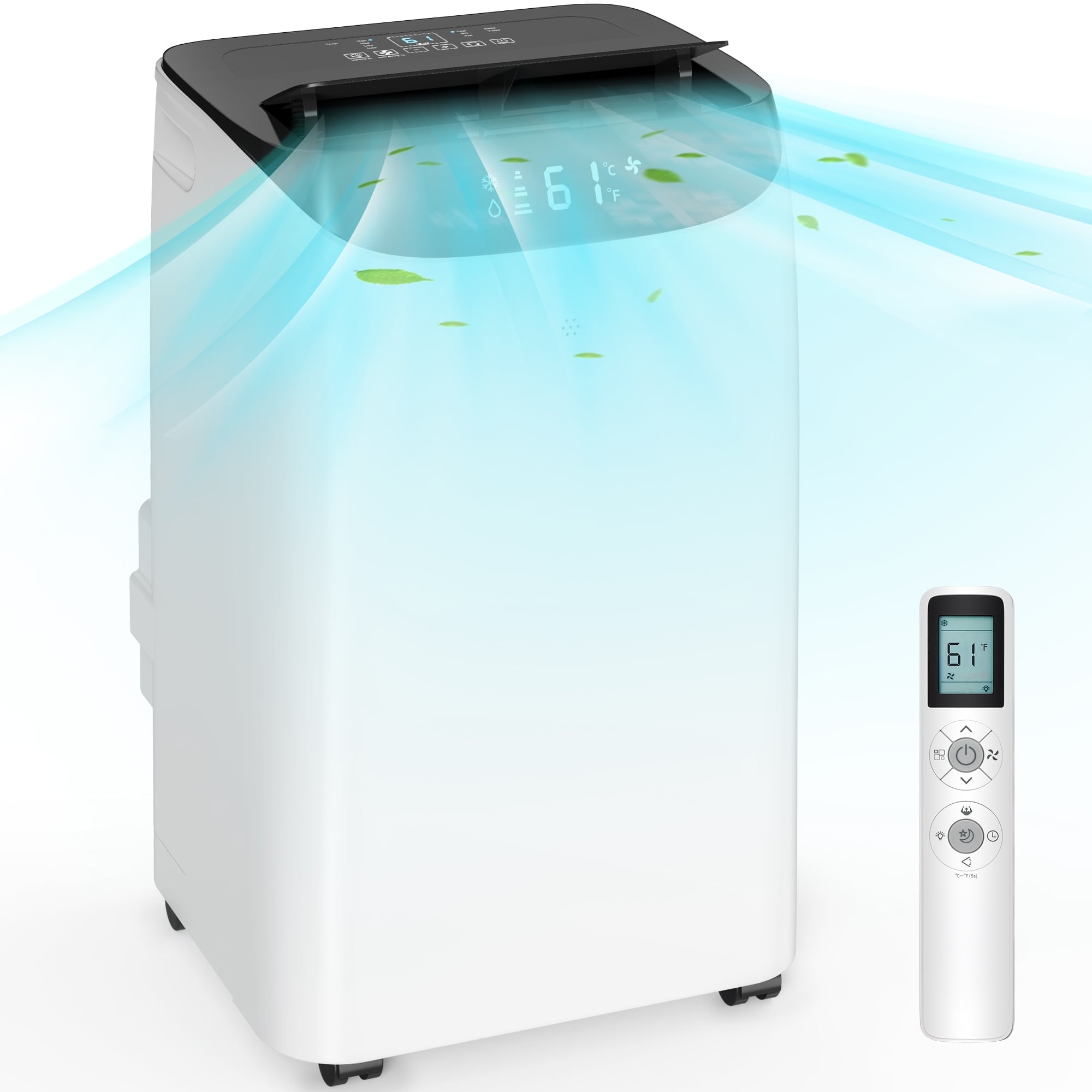 Agtana 10000 BTU (14000 BTU ASHRAE) Portable Air Conditioner Cools Room up to 700 sq.ft, 3-in-1 Portable AC Unit with Dehumidifier & Fan, Including Remote Control, DIY Window Kit