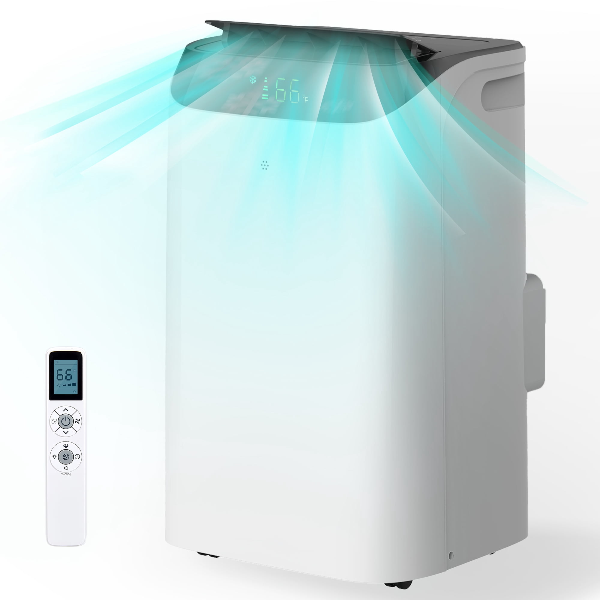 Agtana 14000 BTU Portable Air Conditioner, Fan, Dehumidifier, Remote, Cools up to 700 Sq. ft