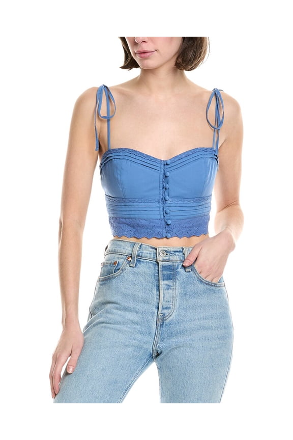 womens  Ariel Tile Top, s, Blue