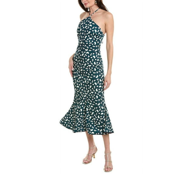 Agua Bendita womens Ati Cosecha Midi Dress, L, Blue