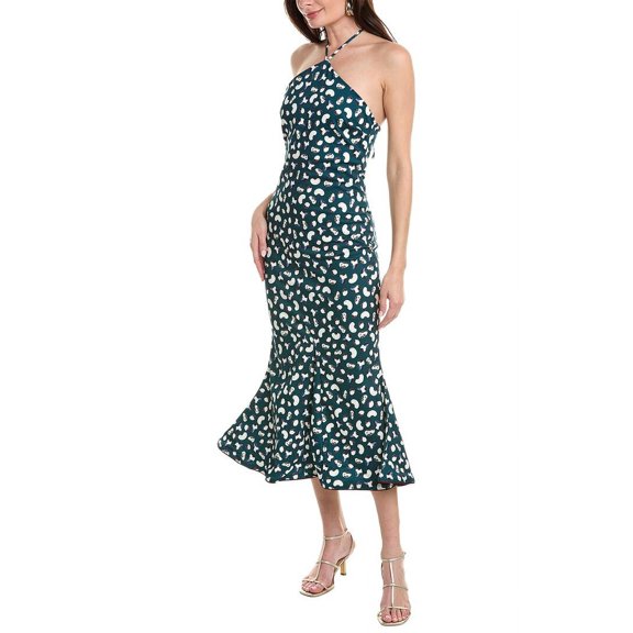 Agua Bendita womens Ati Cosecha Midi Dress, XL, Blue