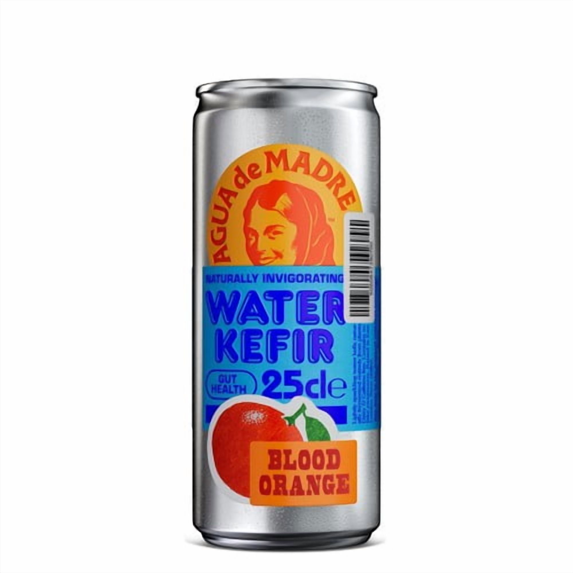Agua de Madre Blood Orange Water Kefir 250ml, British Import (Pack of 6)