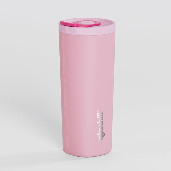Aguachill PushSip 20oz Travel Coffee Mug, Ceramic-Coated Interior, Leakproof Lid, Vacuum Insulated Stainless Steel