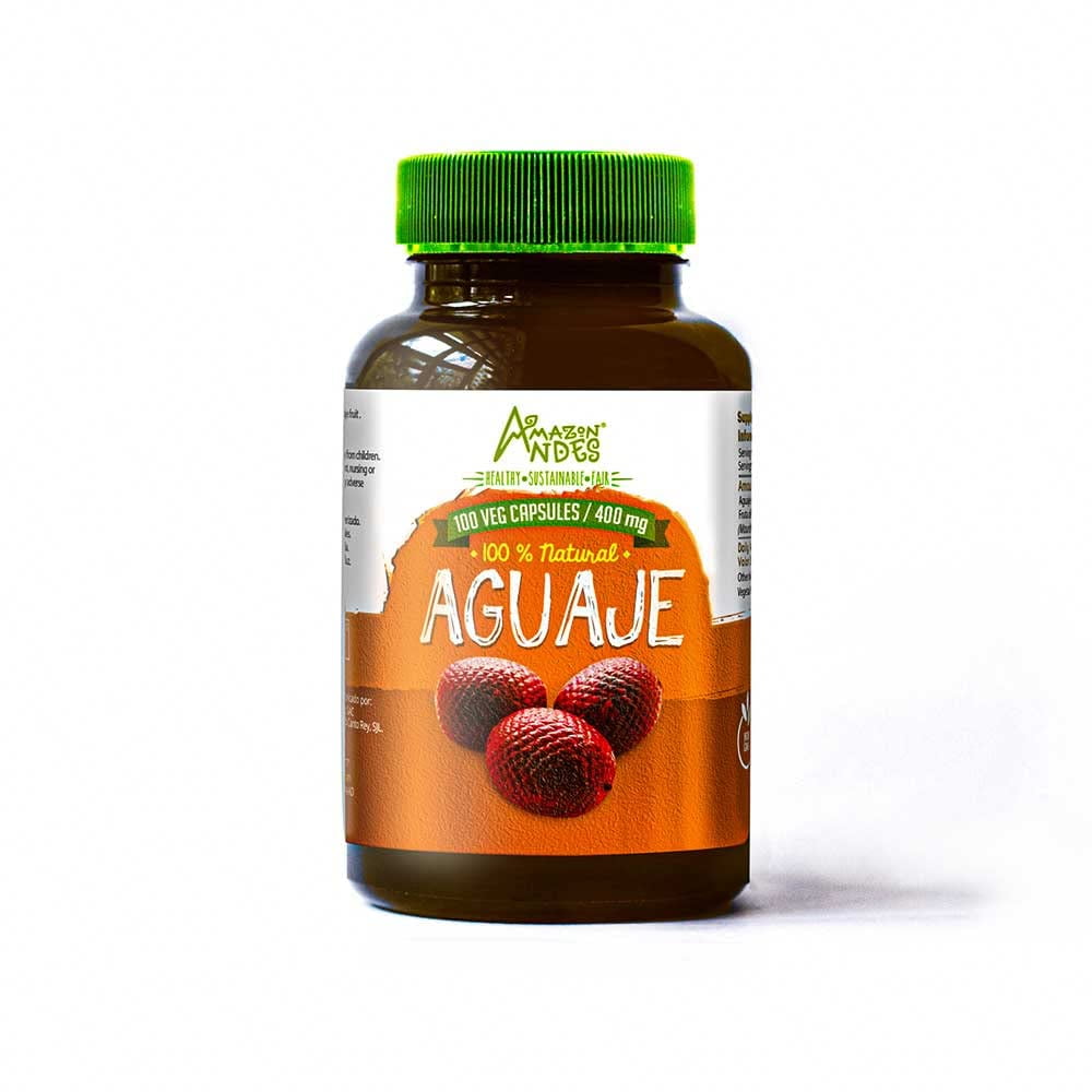 Aguaje Capsules l Buriti 100 Vegan Pills l Female Health Supporter and Hormone Balancer l Wild Harvested in Peru and sustainably sourced l Non GMO and Gluten Free l Amazon Andes