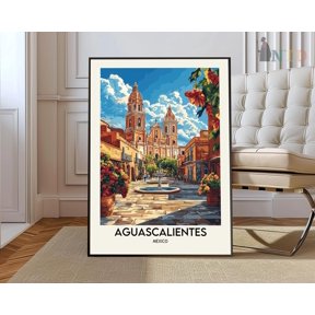Aguascalientes Mexico Cityscape Wall Art Travel Decor Photo Print Unframed Paper Print