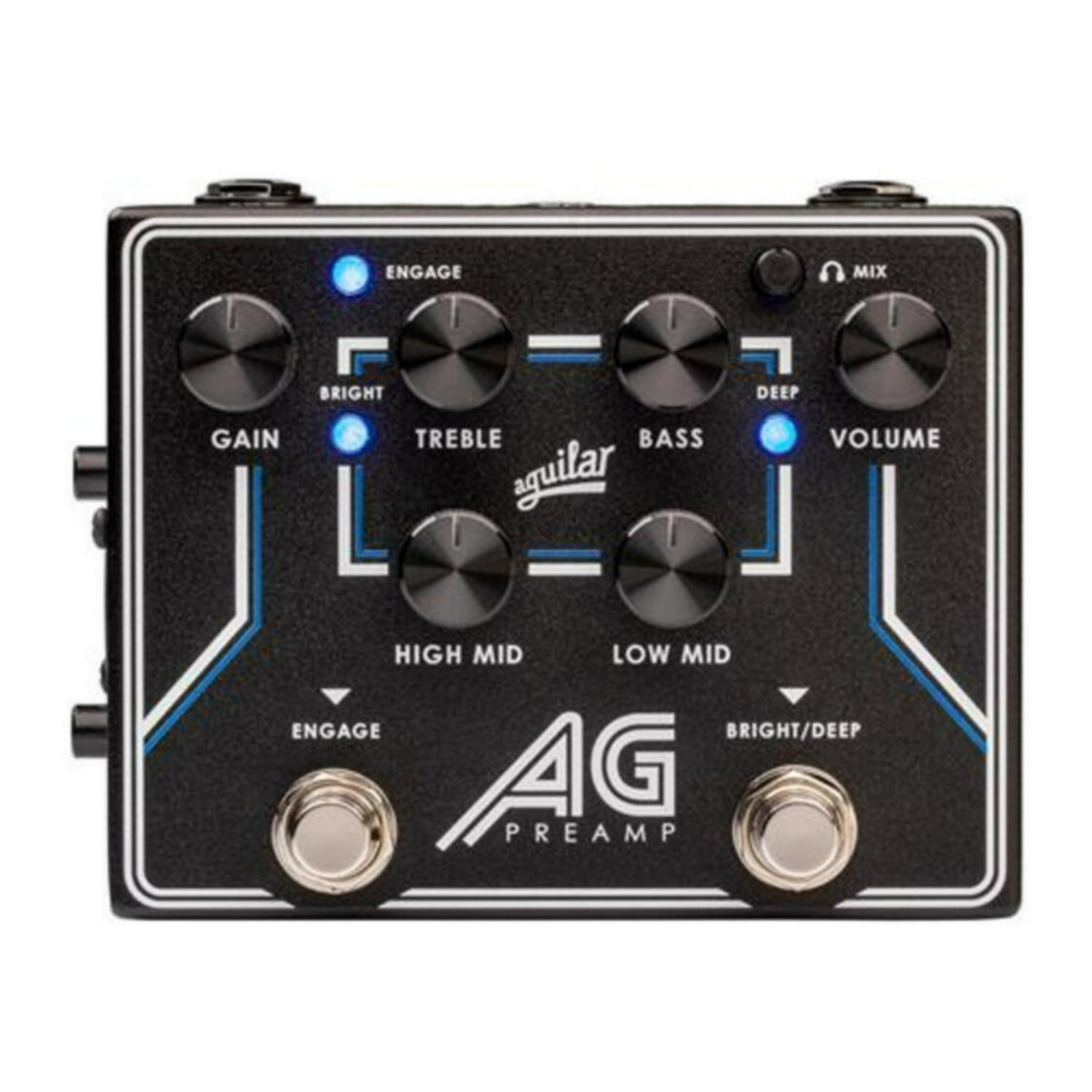 Aguilar Preamp or DI Pedal with Foot-Switchable Broadband Deep Controls