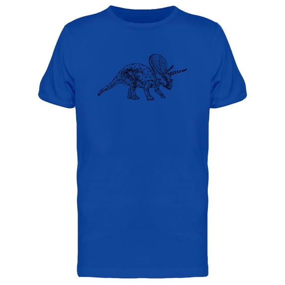 Agujaceratops In B&W T-Shirt Men -Image by Shutterstock, Male 3X-Large