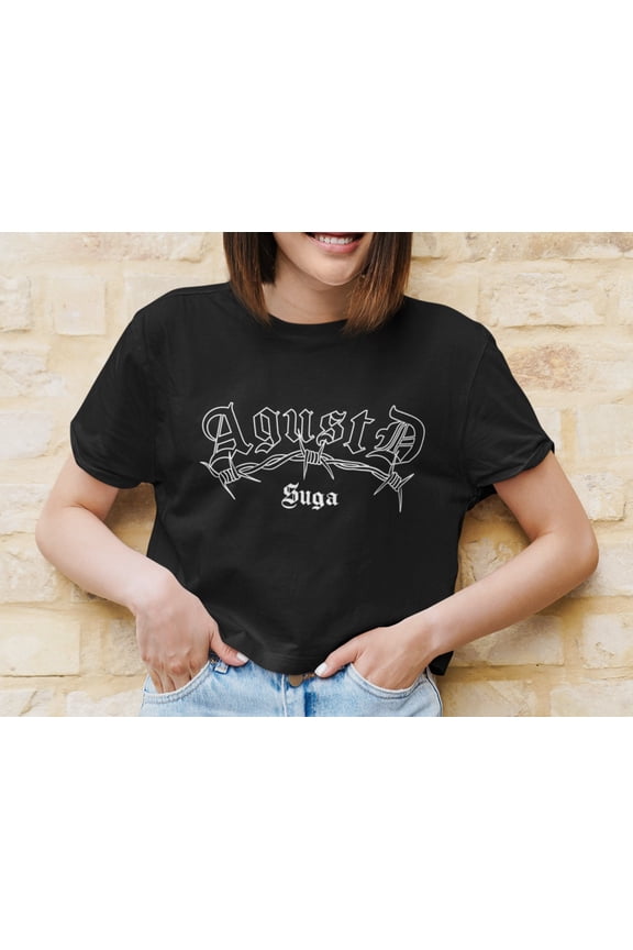 Agust D Suga Crop Women's T-shirt I K-pop Crop Tee I K-Pop Shirts