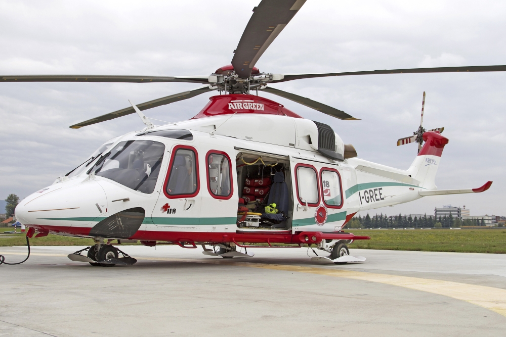 AgustaWestland AW139 Air Ambulance Canvas Art - Luca NicolottiStocktrek Images (34 x 23)