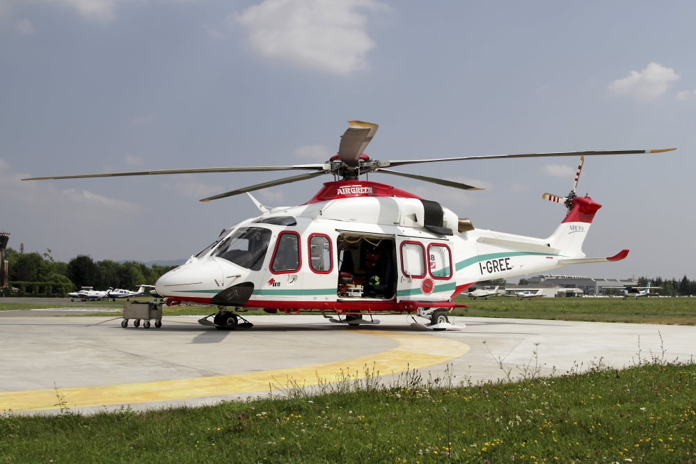 AgustaWestland AW139 Air Ambulance Canvas Art - Luca NicolottiStocktrek Images (34 x 23)