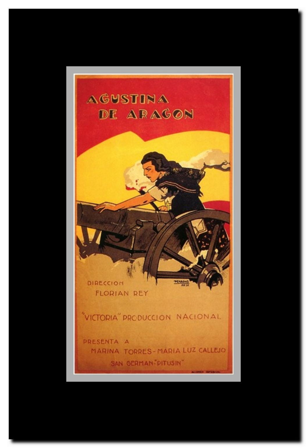 Agustina De Aragon Framed Movie Poster